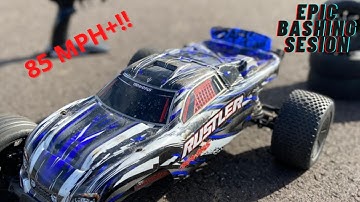 Onboard with the Rustler VXL + GOING TO THE BEACH (EPIC)