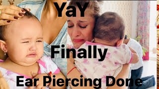 Finally Ishu’s Ear Piercing Done / Guess Who Cried😛@awesomeagnihotrisvlog