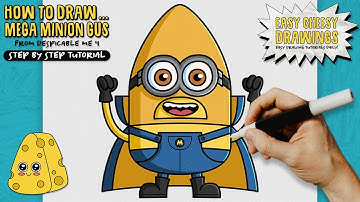 How to Draw MEGA MINION GUS 🚀🍌 (Despicable Me 4) | Easy Step-By-Step Drawing Tutorial