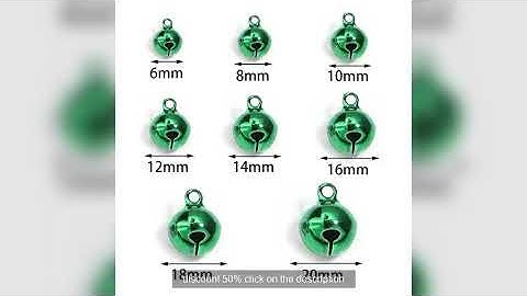 10-50Pcs 6-20mm Iron Christmas Bell Colorful Jingle Pendant For DIY Craft Material Ornament Making S