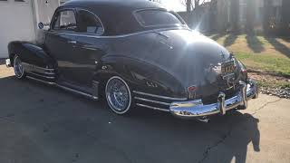 Wife and kids enjoying their 1948 chevy fleetmaster coupe