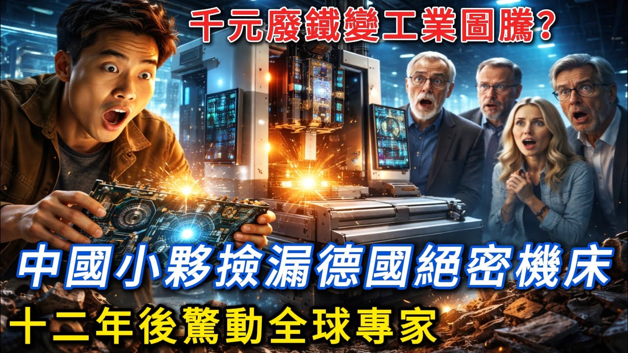 千元廢鐵變工業圖騰？中國小夥撿漏德國絕密機床，十二年後驚動全球專家