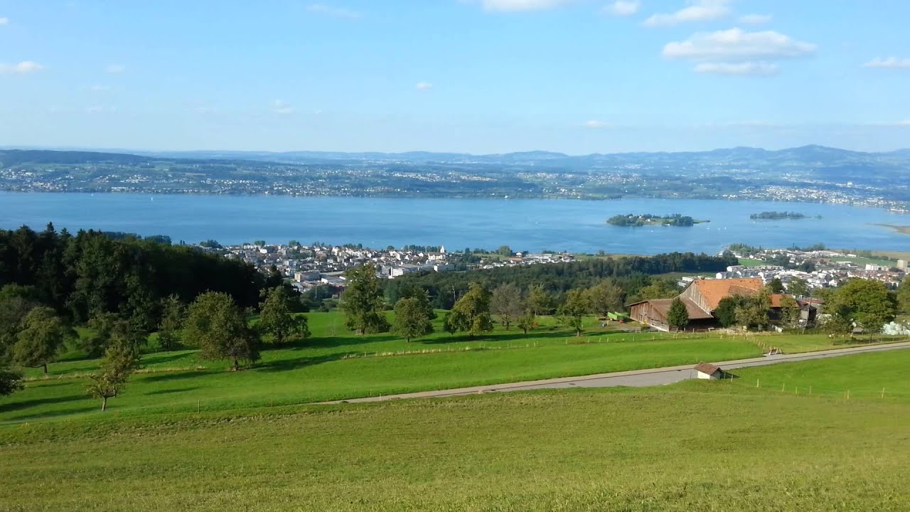 Vom Feusisberg auf den Zürichsee. Wunderschön...