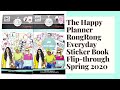 The Happy Planner RongRong Everyday Sticker Book Flip Through   Spring 2020