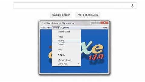 ePSXe: Configuration Settings
