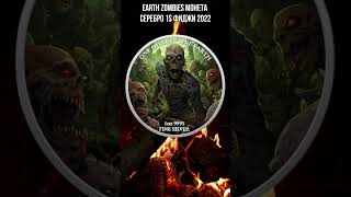 EARTH ZOMBIES Монета Серебро 1$ Фиджи 2022 #shorts