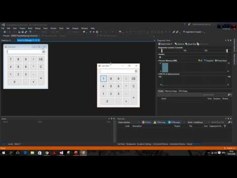 โปรแกรมเครื่องคิดเลขแบบง่าย visual studio c#
