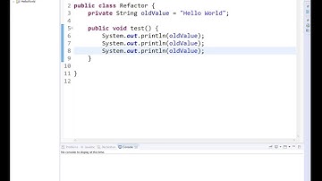 How to Rafactor a Variable Name using Eclipse IDE