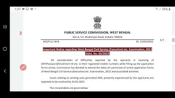 wbcs OTP problem solved 2022 #05/04/2022wbcs form fill up last date#