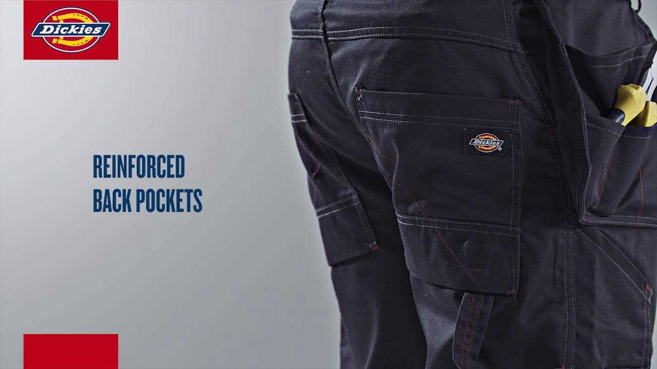 Pro Dickies Work Trousers - YouTube WD801 - Redhawk