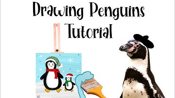 Winter Penguin Drawing Tutorial