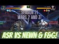 ASR Vs NEWN & ASR Vs F&G! Alliance War Season 21! Wars 2 And 3!