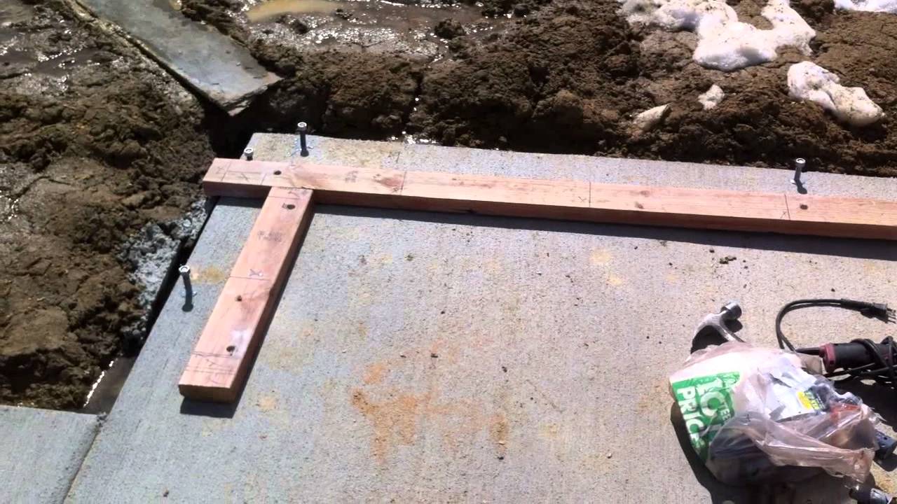 pour a concrete slab - youtube