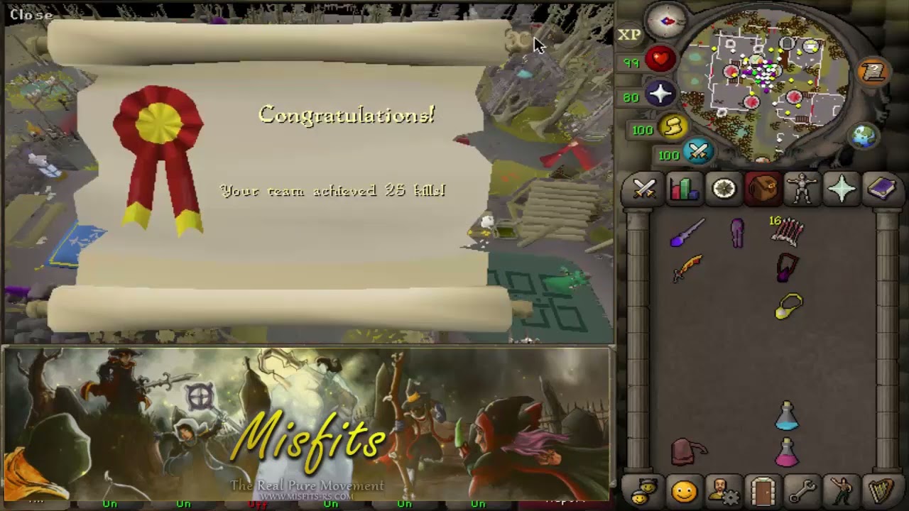 Misfits vs Zenith P2P Clan Wars ft25 2-0 15v15 [OSRS]