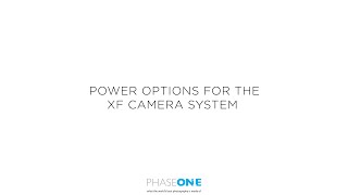 Support | Power Options on the XF Camera | Phase One