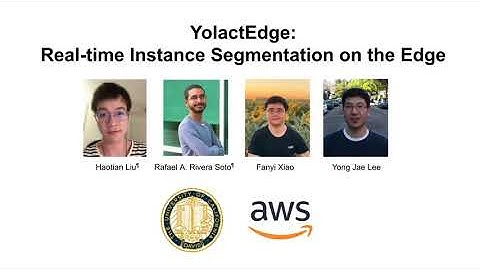 YolactEdge: Real-time Instance Segmentation on the Edge (talk at ICRA 2021)