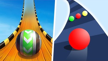 💜 💛 Sky Rolling Ball 3D Vs Color Road Speedrun Android iOS Gameplay Walkthrough 4K 10