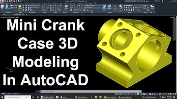 Mini Crankcase In AutoCAD | Mini Crankcase AutoCAD