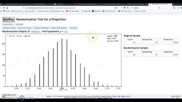 StatKey Computed p-value (Ch 4.2 HW 59)