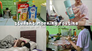 realistic morning routine as a student ⛅