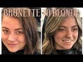 GOING BLONDE! BALAYAGE ON DARK HAIR