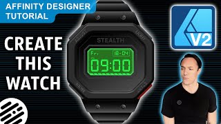 🔥 Design a Digital Watch in Affinity Designer (Step-by-Step Tutorial)