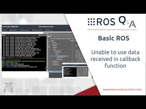 [ROS Q&A] 187 - Unable to use data received in callback function