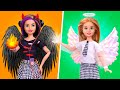 Angel vs Demon at School / 14 DIY Miniature School Supplies and Crafts