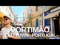 [4K] Portimão, Algarve Portugal - Town and Seafront Walking Tour with Natural Sounds (ASMR)