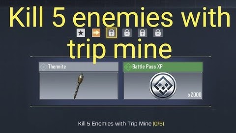 Kill 5 enemies with trip mine SEASON 9 COD Mobile