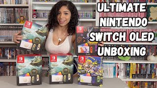 Ultimate Nintendo Switch OLED Unboxing Zelda Tears of the Kingdom