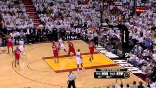 Mario Chalmers - Clutch Shot (Heat vs 76ers PlayOff)