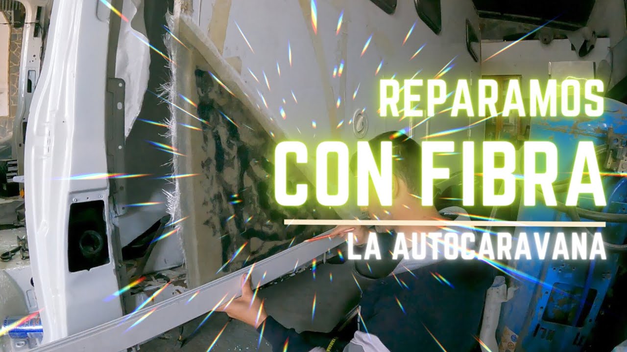 ⚠️ como reparamos panel lateral de fibra 🚑 autocaravana siniestrada 🚑