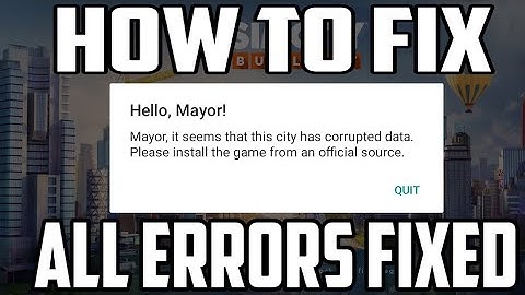SimCity 👉 How To Fix Corrupted Data In Simcity || All Errors Fixed || Watch Full Video