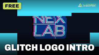 Free Glitch Logo Intro Template | Glitch Blocks | No Watermark screenshot 5