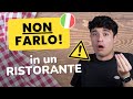 DON'T DO THIS at an Italian Restaurant ⛔️ (ita audio with subs)