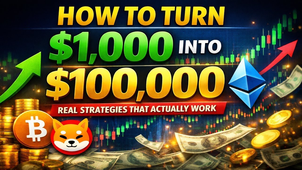How to Turn $1,000 Into $100,000 in Crypto: Real Strategies That Actually Work.
