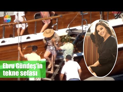 Ebru Gündeş'in tekne sefası