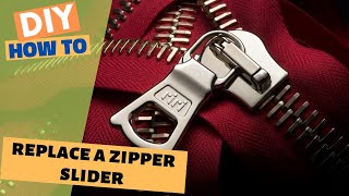 How to replace a zipper slider | Zipper slider replacement | Zipper puller replacement