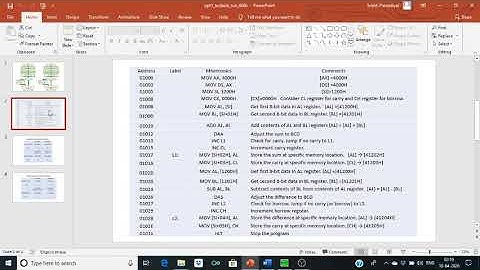 Assembly Language Program (ALP) to add and subtract two 8-bit BCD numbers using 8086 microprocessor.