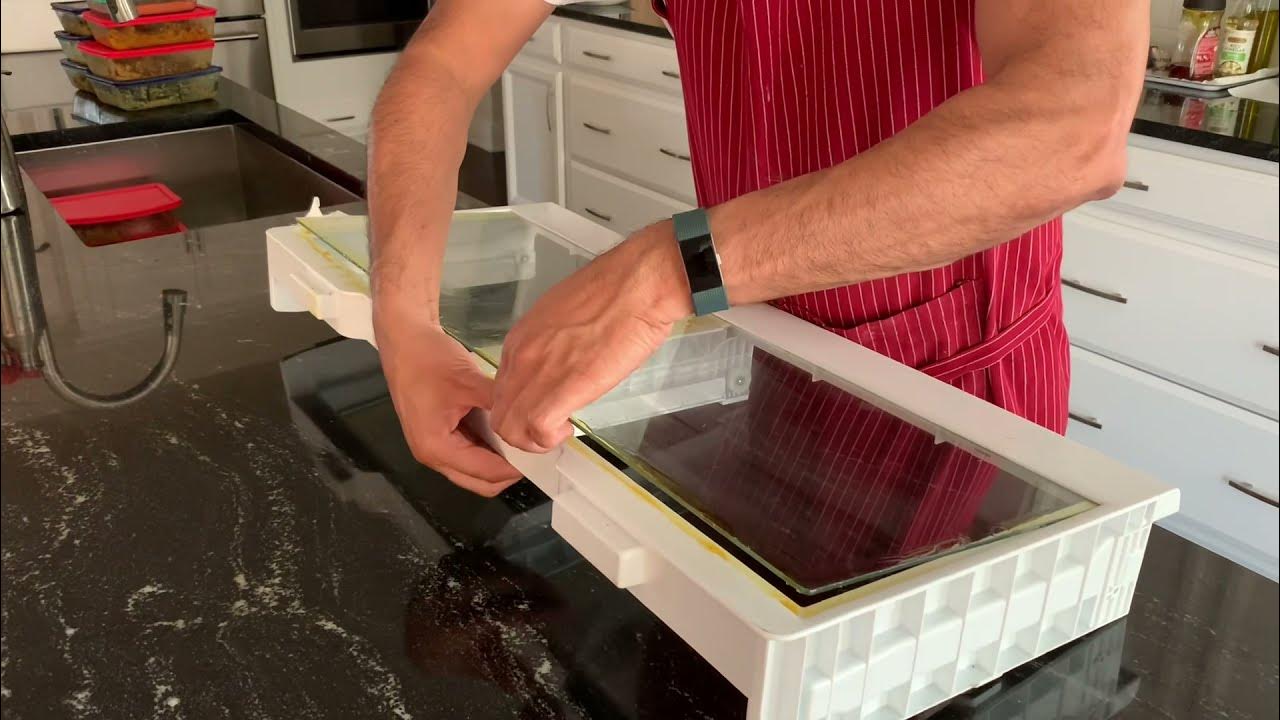 How to safely remove bottom shelf glass of GE Cafe refrigerator YouTube