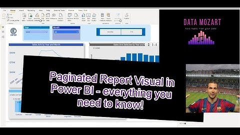 Paginated Report Visual in Power BI - everything you need to know!