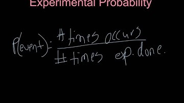 Experimental Probability