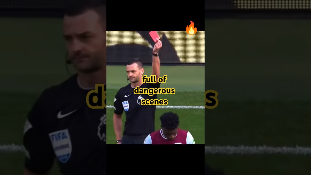 Football is full of dangerous scenes and drama🔥 