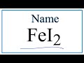Naming and Charges of Iodine Compounds