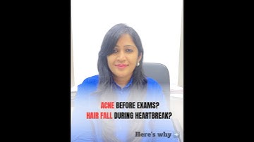 Stress Hormones & Your Skin/Hair: The Hidden Connection #shorts #acneproneskin #hairfallcontrol