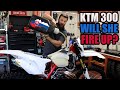 KTM 300 XC Dirt Bike Build - FIRST START!!!