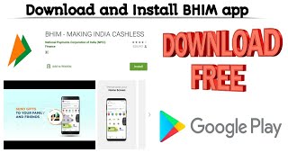 How to Download and Install BHIM app | BHIM app kaise download karey | Techno Logic | 2021 screenshot 1