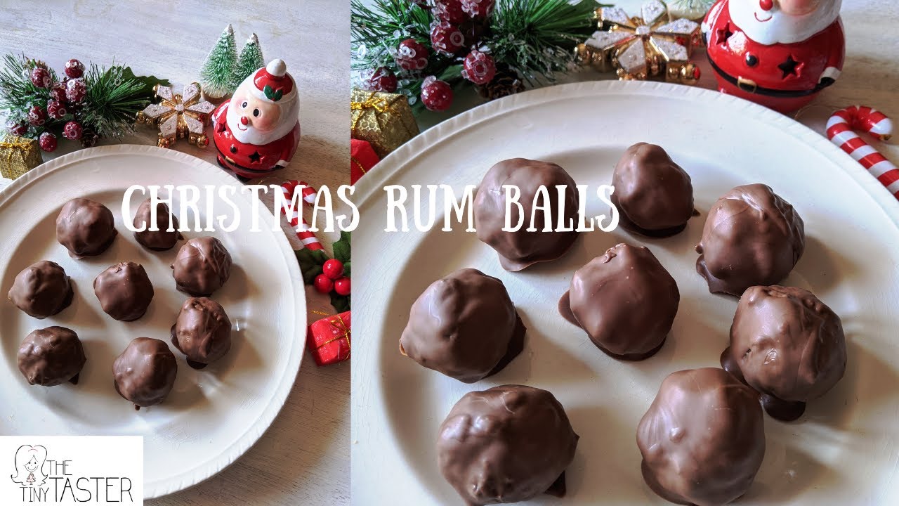 Eazy No Bake Christmas Rum Balls | Chocolate Rum Balls | Christmas Desserts | Eggless Dessert