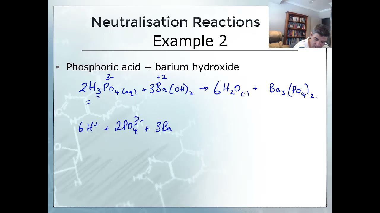 Acid + base net ionic example | Acids and bases | meriSTEM